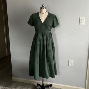 Green Wrap Dress